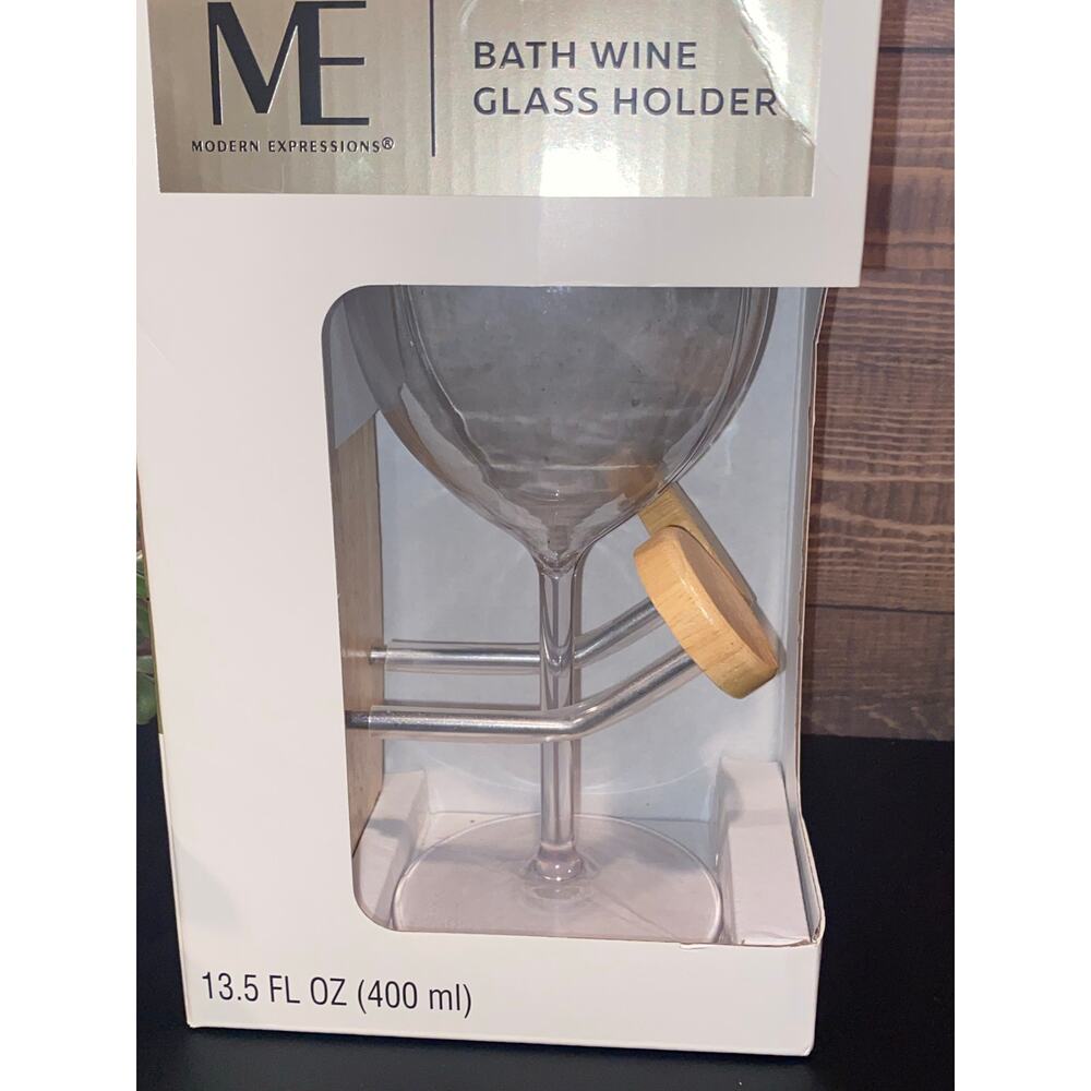 Modern Expressions Bath Wine Glass Holder New In Box